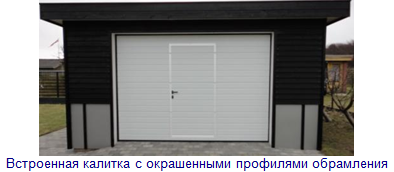 покраска встроенной калитки